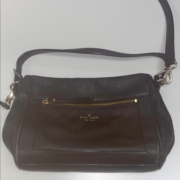Kate Spade Black Pebbled Leather Shoulder Bag - Picture 1 of 9